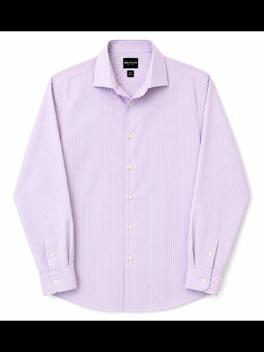 Ike Behar Pink And Grey Pinstripe Dress Shirt 16.5